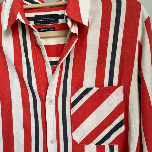 Striped Button-Up Shirt - Picture 2 of 4